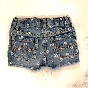 Peek denim flower shorts